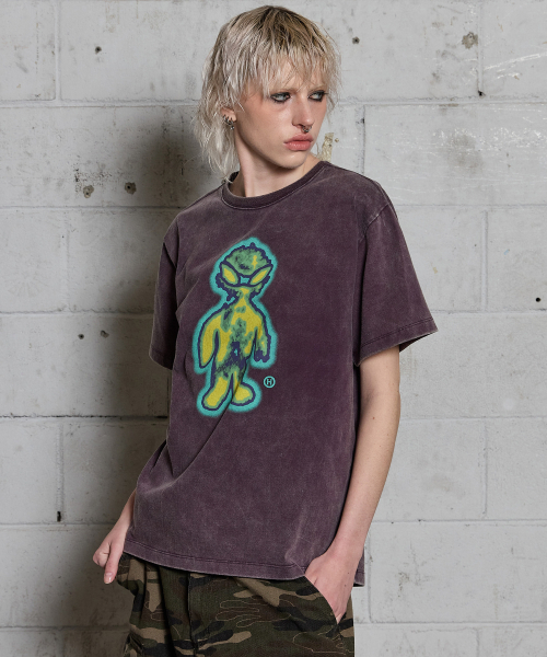 HOODHOOD（フッドフッド）の「フィーバーエイリアン 半袖Tシャツ パープル（Tシャツ/カットソー・レディース・その他・1/2）」の2枚目の写真