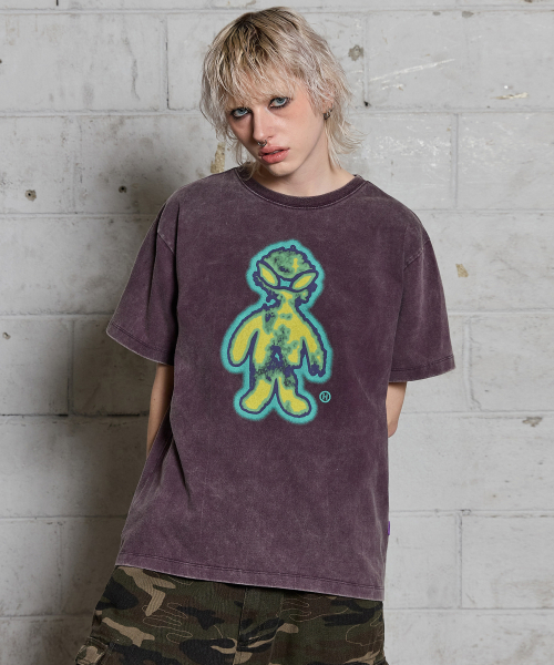 HOODHOOD（フッドフッド）の「フィーバーエイリアン 半袖Tシャツ パープル（Tシャツ/カットソー・レディース・その他・1/2）」の4枚目の写真