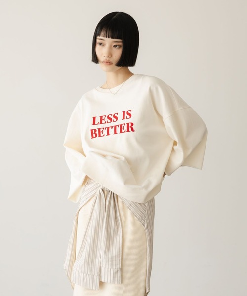 LOWRYS FARM(ローリーズファーム)の「ミニウラケロゴ6S 638389(Tシャツ/カットソー・レディース・アイボリー/ブラック/グレー・FREE)」の7枚目の写真