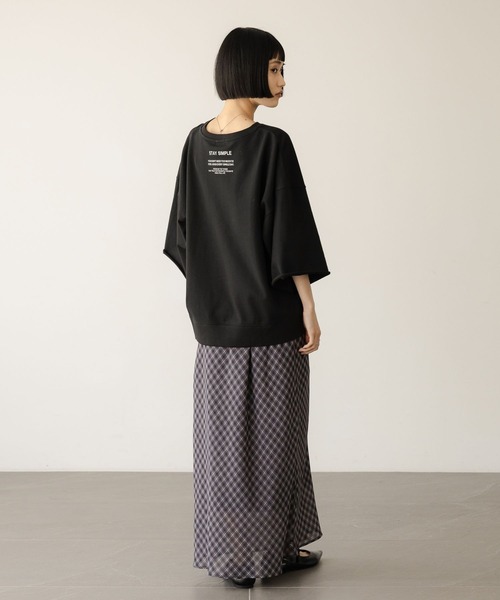 LOWRYS FARM(ローリーズファーム)の「ミニウラケロゴ6S 638389(Tシャツ/カットソー・レディース・アイボリー/ブラック/グレー・FREE)」の14枚目の写真