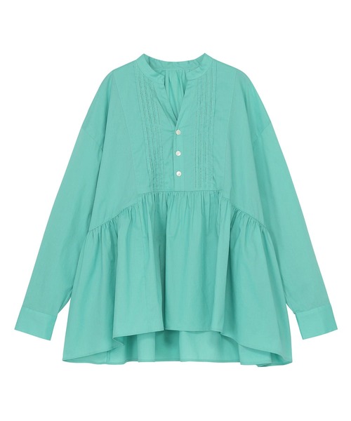 ZUCCa(ズッカ)の「PICOTUCK LAWN(シャツ/ブラウス・レディース・ホワイト/ブラック/グリーン・M size)」の8枚目の写真