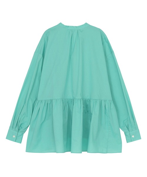 ZUCCa(ズッカ)の「PICOTUCK LAWN(シャツ/ブラウス・レディース・ホワイト/ブラック/グリーン・M size)」の9枚目の写真