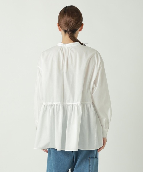 ZUCCa(ズッカ)の「PICOTUCK LAWN(シャツ/ブラウス・レディース・ホワイト/ブラック/グリーン・M size)」の5枚目の写真