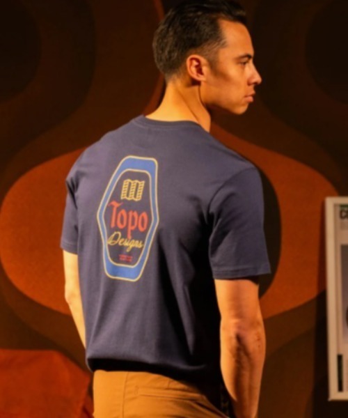 TOPO DESIGNS(トポデザインズ)の「【TOPO DESIGNS】DRAFT TEE SS M(Tシャツ/カットソー・メンズ・ネイビー・MEDIUM)」の1枚目の写真