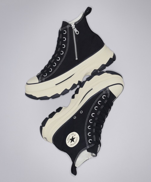 CONVERSE(コンバース)の「CONVERSE コンバース AS TREKWAVE Z HI オールスター トレックウエーブ Z HI 31317371 BLACK(スニーカー・メンズ・ブラック・3h/4/4h/5/5h/6h/7/7h/8/8h/9/9h/10h/11h)」の1枚目の写真