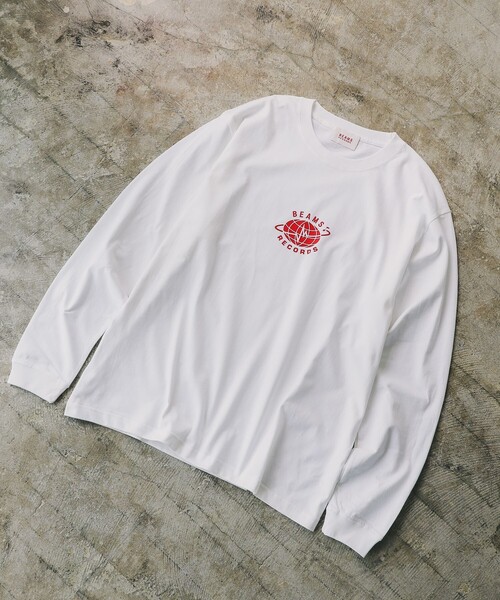 BEAMS RECORDS(ビームスレコーズ)の「BEAMS RECORDS / LOGO PRINT LONG SLEEVE T-shits(Tシャツ/カットソー・メンズ・ブラック/ホワイト・SMALL/LARGE/MEDIUM/XX-LARGE/X-LARGE)」の22枚目の写真