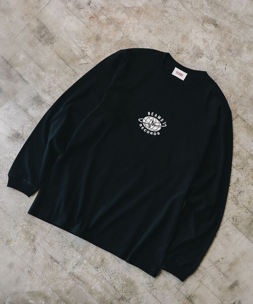 BEAMS RECORDS(ビームスレコーズ)の「BEAMS RECORDS / LOGO PRINT LONG SLEEVE T-shits(Tシャツ/カットソー・メンズ・ブラック/ホワイト・SMALL/LARGE/MEDIUM/XX-LARGE/X-LARGE)」の4枚目の写真