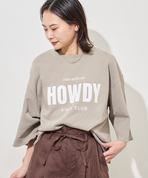 JOURNAL STANDARD（ジャーナルスタンダード）の「《追加2》HOWDY ハーフスリーブスウェット（スウェット・レディース・グレー/ベージュ・FREE）」の22枚目の写真