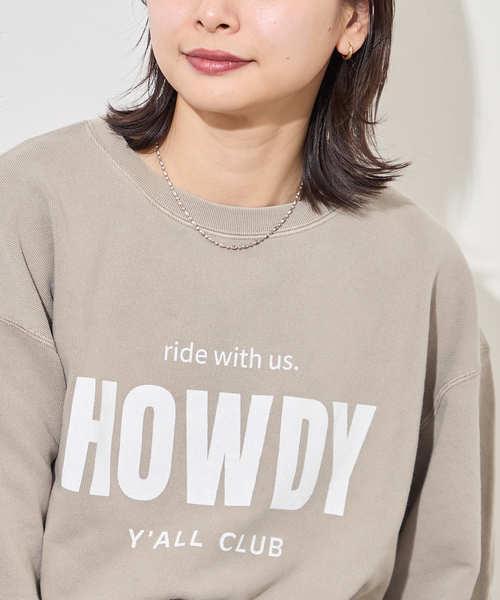 JOURNAL STANDARD（ジャーナルスタンダード）の「《追加2》HOWDY ハーフスリーブスウェット（スウェット・レディース・グレー/ベージュ・FREE）」の21枚目の写真