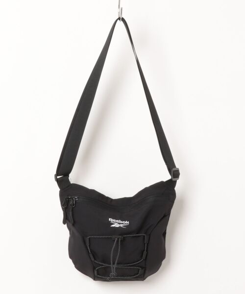 Reebok（リーボック）の「Reebok（リーボック）ナイロン ミニショルダーバッグ ドローコード / メンズ レディース コンパクト サブバッグ（ショルダーバッグ・メンズ・チャコールグレー/グレイッシュベージュ/ブラック・FREE）」の13枚目の写真