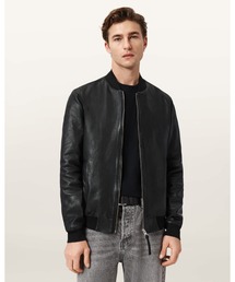 ALLSAINTS（オールセインツ）の「MORTEN LEATHER BOMBER JACKET | MORTEN レザー ボンバー ジャケット（MA-1）」
