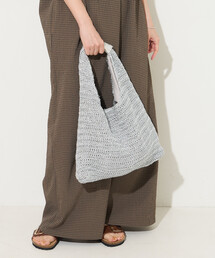 FREAK'S STORE（フリークスストア）の「トライアングルラフィア風バッグ/かごバッグ（ハンドバッグ）」