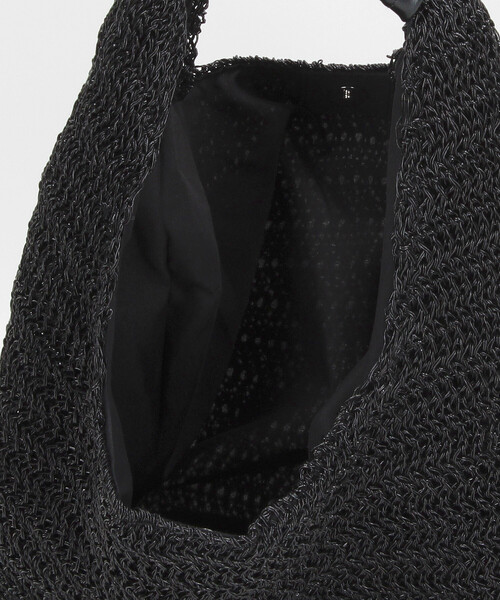 FREAK'S STORE(フリークスストア)の「トライアングルラフィア風バッグ/かごバッグ(ハンドバッグ・レディース・ブラック/シルバー/ナチュラル・ONE SIZE)」の16枚目の写真