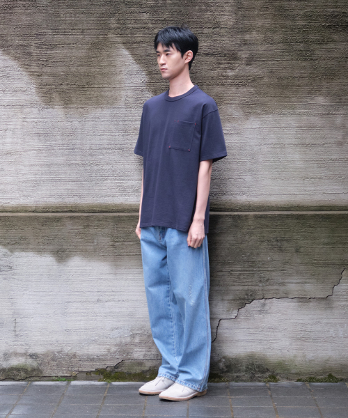 HORLISUN(ホーリーサン)の「Lawrence Short Sleeve T-shirt Navy(Tシャツ/カットソー・メンズ・その他・LARGE/MEDIUM/SMALL)」の4枚目の写真