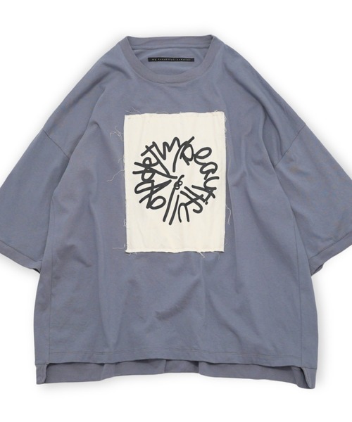 my beautiful landlet(マイビューティフルランドレット)の「【my beautiful landlet】 USA COTTON BIG T-SHIRT - print(Tシャツ/カットソー・メンズ・オフホワイト/グレー/チャコールグレー/ブラック・FREE)」の13枚目の写真