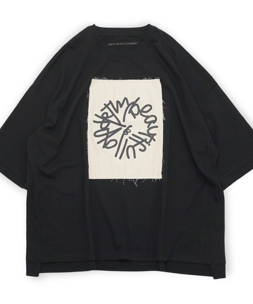 my beautiful landlet(マイビューティフルランドレット)の「【my beautiful landlet】 USA COTTON BIG T-SHIRT - print(Tシャツ/カットソー・メンズ・オフホワイト/グレー/チャコールグレー/ブラック・FREE)」の17枚目の写真