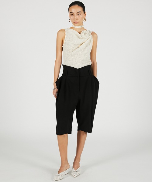 PRANK PROJECT(プランクプロジェクト)の「【2026Summer Pre-Order】コントラクティブショーツ / Contractive Shorts(その他パンツ・レディース・グレー/ブラック・36/38)」の3枚目の写真