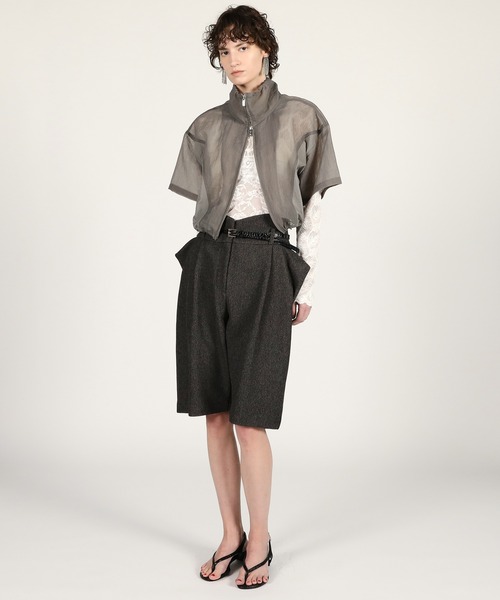 PRANK PROJECT(プランクプロジェクト)の「【2026Summer Pre-Order】コントラクティブショーツ / Contractive Shorts(その他パンツ・レディース・グレー/ブラック・36/38)」の9枚目の写真