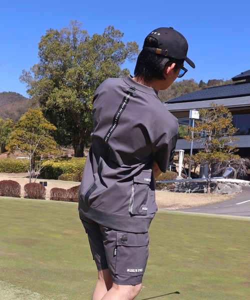 LUXE/R GOLF(ラグジュ ゴルフ)の「(RM)【LUXE/R GOLF】ストレッチ クロス プルオーバー 半袖 Tシャツ(Tシャツ/カットソー・メンズ・ベージュ/ダークグレー/ブラック/ホワイト・X-LARGE/LARGE/MEDIUM)」の3枚目の写真