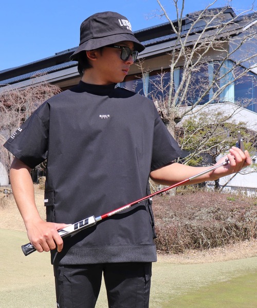 LUXE/R GOLF(ラグジュ ゴルフ)の「(RM)【LUXE/R GOLF】ストレッチ クロス プルオーバー 半袖 Tシャツ(Tシャツ/カットソー・メンズ・ベージュ/ダークグレー/ブラック/ホワイト・X-LARGE/LARGE/MEDIUM)」の1枚目の写真