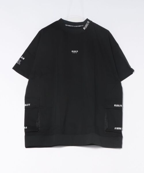 LUXE/R GOLF(ラグジュ ゴルフ)の「(RM)【LUXE/R GOLF】ストレッチ クロス プルオーバー 半袖 Tシャツ(Tシャツ/カットソー・メンズ・ベージュ/ダークグレー/ブラック/ホワイト・X-LARGE/LARGE/MEDIUM)」の7枚目の写真