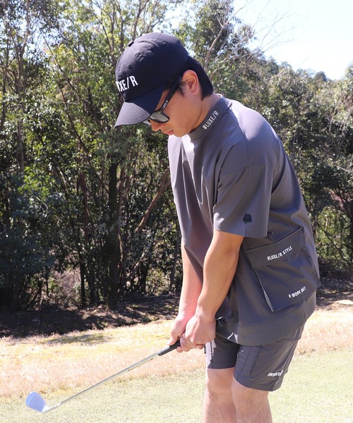 LUXE/R GOLF(ラグジュ ゴルフ)の「(RM)【LUXE/R GOLF】ストレッチ クロス プルオーバー 半袖 Tシャツ(Tシャツ/カットソー・メンズ・ベージュ/ダークグレー/ブラック/ホワイト・X-LARGE/LARGE/MEDIUM)」の12枚目の写真