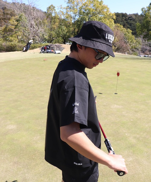 LUXE/R GOLF(ラグジュ ゴルフ)の「(RM)【LUXE/R GOLF】ストレッチ クロス プルオーバー 半袖 Tシャツ(Tシャツ/カットソー・メンズ・ベージュ/ダークグレー/ブラック/ホワイト・X-LARGE/LARGE/MEDIUM)」の13枚目の写真