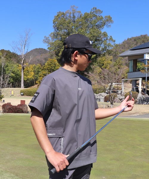 LUXE/R GOLF(ラグジュ ゴルフ)の「(RM)【LUXE/R GOLF】ストレッチ クロス プルオーバー 半袖 Tシャツ(Tシャツ/カットソー・メンズ・ベージュ/ダークグレー/ブラック/ホワイト・X-LARGE/LARGE/MEDIUM)」の21枚目の写真