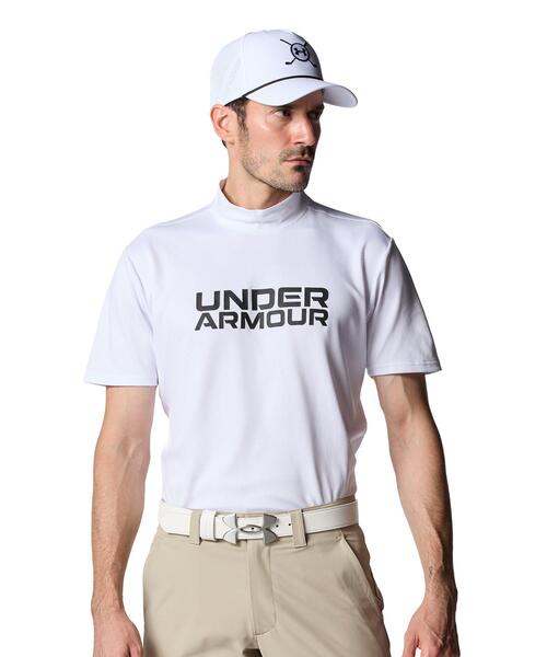 UNDER ARMOUR(アンダーアーマー)の「UAドライブ クール プロ モックネック シャツ(ゴルフ/メンズ)(ポロシャツ・メンズ・ホワイト・L/M/S/XL/2XL/3XL)」の1枚目の写真