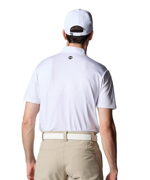 UNDER ARMOUR(アンダーアーマー)の「UAドライブ クール プロ モックネック シャツ(ゴルフ/メンズ)(ポロシャツ・メンズ・ホワイト・L/M/S/XL/2XL/3XL)」の2枚目の写真