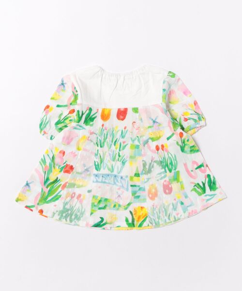 HAKKA KIDS(ハッカキッズ)の「hakka kids×yuko maegawa コードストライプはるのオーケストラプリントブラウス(シャツ/ブラウス・キッズ・ホワイト・110cm/120cm/130cm/100cm)」の2枚目の写真
