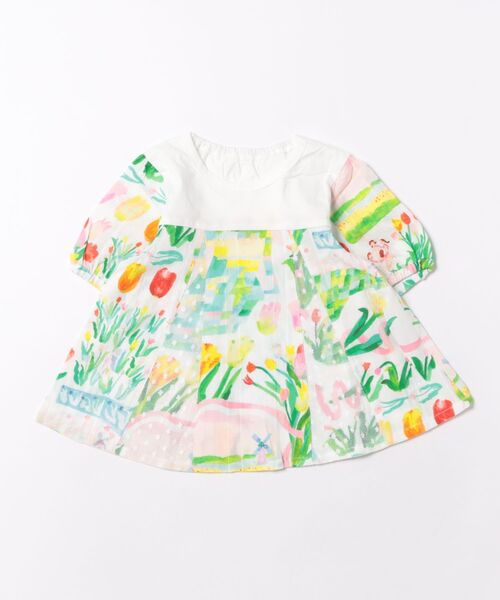 HAKKA KIDS(ハッカキッズ)の「hakka kids×yuko maegawa コードストライプはるのオーケストラプリントブラウス(シャツ/ブラウス・キッズ・ホワイト・110cm/120cm/130cm/100cm)」の6枚目の写真