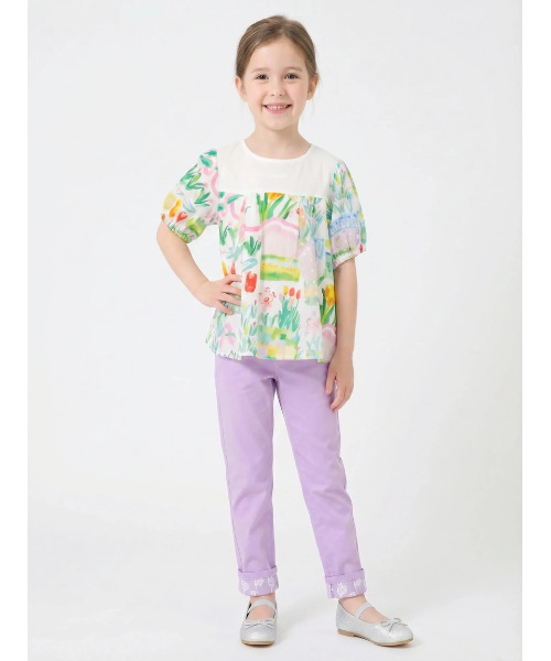 HAKKA KIDS(ハッカキッズ)の「hakka kids×yuko maegawa コードストライプはるのオーケストラプリントブラウス(シャツ/ブラウス・キッズ・ホワイト・110cm/120cm/130cm/100cm)」の3枚目の写真