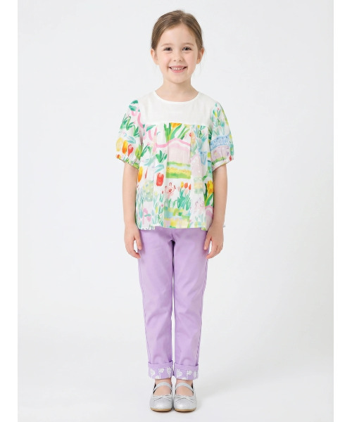 HAKKA KIDS(ハッカキッズ)の「hakka kids×yuko maegawa コードストライプはるのオーケストラプリントブラウス(シャツ/ブラウス・キッズ・ホワイト・110cm/120cm/130cm/100cm)」の5枚目の写真