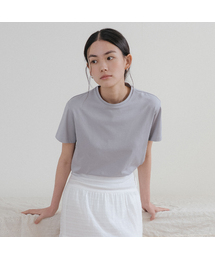 Silket round half t-shirt [TISU05TS09]_Blue