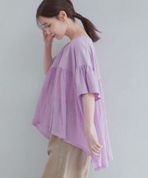 studio CLIP | 切り替えギャザープルオーバー(Tシャツ/カットソー)