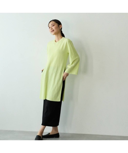 COMMON+HAUS(コモンハウス)の「オープンバック ニットチュニック(ニット/セーター・レディース・ホワイト/イエロー/ブラック・FREE)」の6枚目の写真
