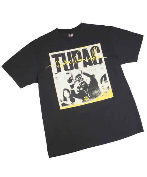 giant Vintage(ジャイアントヴィンテージ)の「【GIANT01】【Giant Vintage/ジャイアント ヴィンテージ】TUPAC LA PHOTO TEE FRONT SCREEN PRINT OVERSIZED BOX SILHOUETTE T-SHIRTS(Tシャツ/カットソー・メンズ・ブラック系その他・LARGE/MEDIUM/X-LARGE/SMALL)」の1枚目の写真