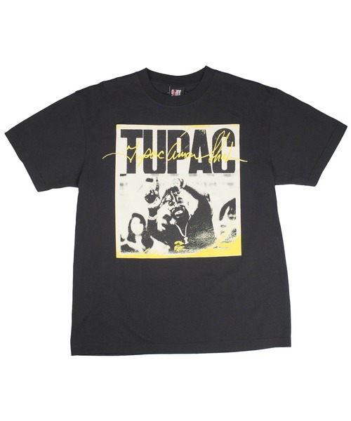 giant Vintage(ジャイアントヴィンテージ)の「【GIANT01】【Giant Vintage/ジャイアント ヴィンテージ】TUPAC LA PHOTO TEE FRONT SCREEN PRINT OVERSIZED BOX SILHOUETTE T-SHIRTS(Tシャツ/カットソー・メンズ・ブラック系その他・LARGE/MEDIUM/X-LARGE/SMALL)」の2枚目の写真