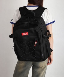 FILA / フィラ スクールリュック 大容量 A4収納 PC収納 撥水 通学 通勤 カラビナ付き