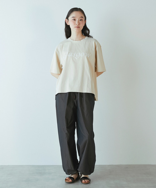 LOGEMENT DE CLAIRE(ロジュモンドクレール)の「【LOURMARIN】ロゴプリントTシャツ(Tシャツ/カットソー・レディース・ライトグレー/ブラウン/ベージュ・FREE)」の15枚目の写真