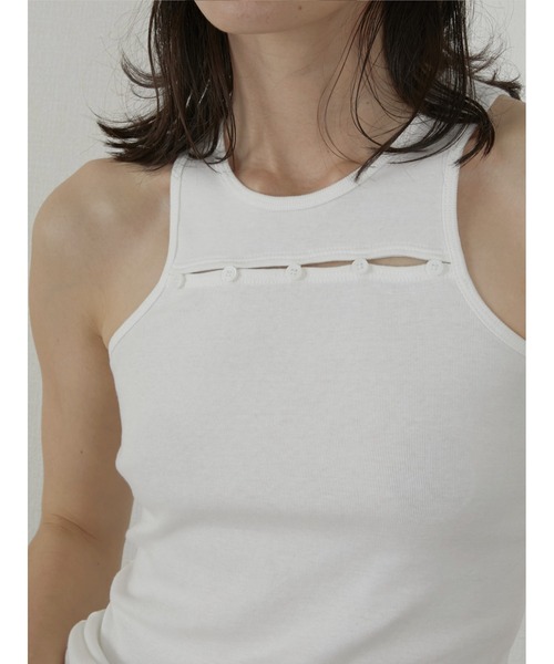 LA PEAU DE GEM（ラポドゥジェム）の「【LA PEAU DE GEM】two piece sheer long tee/2ピースシアーロングT（Tシャツ/カットソー・レディース・ブラック/ブラウン/ホワイト/グレー・FREE）」の22枚目の写真