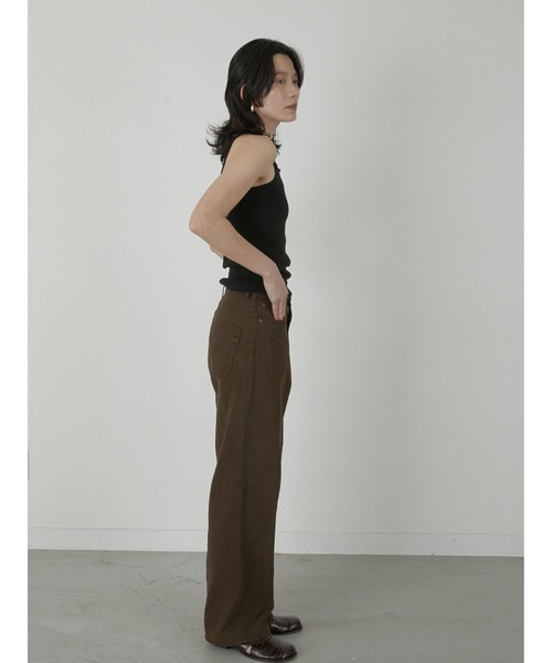 LA PEAU DE GEM（ラポドゥジェム）の「【LA PEAU DE GEM】two piece sheer long tee/2ピースシアーロングT（Tシャツ/カットソー・レディース・ブラック/ブラウン/ホワイト/グレー・FREE）」の14枚目の写真