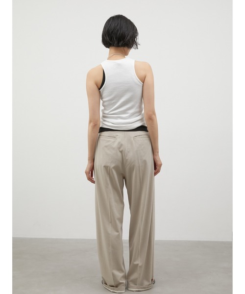 LA PEAU DE GEM（ラポドゥジェム）の「レイヤード2ピースシアーロングTシャツ / 【LA PEAU DE GEM】 two piece sheer long tee（Tシャツ/カットソー・レディース・ブラック/ブラウン/ホワイト/グレー・FREE）」の7枚目の写真