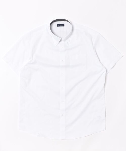 TOKYO SHIRTS（トウキョウシャツ）の「【吸水速乾】 形態安定ノンアイロン ボタンダウン 半袖ビジネスワイシャツ （大きいサイズ）（ビジネスシャツ・メンズ・ホワイト・首回り45cm/首回り47cm）」の6枚目の写真