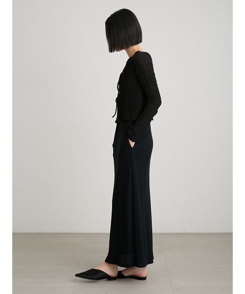 MIESROHE（ミースロエ）の「【洗える】レイヤードカットワンピース（ワンピース・レディース・ブラック/アイボリー・0/1）」の7枚目の写真