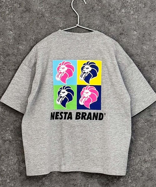 NESTA BRAND（ネスタブランド）の「【NESTA BRAND/ネスタブランド】バックプリント オーバーサイズ Tシャツ（Tシャツ/カットソー・キッズ・ホワイト系その他3/ベージュ/ホワイト系その他/ネイビー/チャコール/グレー系その他2/ブルー系その他/ブラック/グレー系その他/ブラック系その他2/ホワイト系その他2/ブラック系その他/ダークグリーン/杢グレー/ブラック系その他3/オフホワイト・150cm/140cm/130cm/120cm/110cm/160cm）」の9枚目の写真