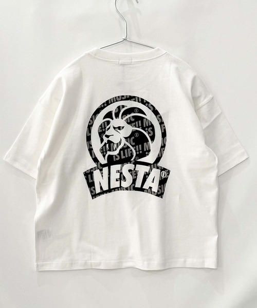 NESTA BRAND（ネスタブランド）の「【NESTA BRAND/ネスタブランド】バックプリント オーバーサイズ Tシャツ（Tシャツ/カットソー・キッズ・ホワイト系その他3/ベージュ/ホワイト系その他/ネイビー/チャコール/グレー系その他2/ブルー系その他/ブラック/グレー系その他/ブラック系その他2/ホワイト系その他2/ブラック系その他/ダークグリーン/杢グレー/ブラック系その他3/オフホワイト・150cm/140cm/130cm/120cm/110cm/160cm）」の20枚目の写真