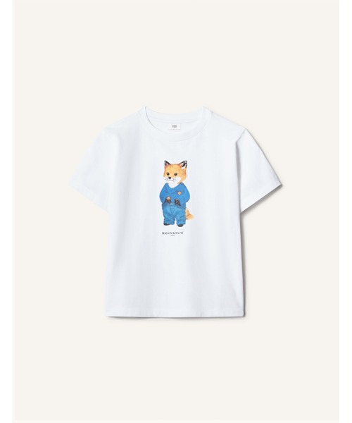 Maison Kitsune(メゾンキツネ)の「DRESSED KIDDY FOX KID TEE-SHIRT(Tシャツ/カットソー・キッズ・ホワイト・12/10/8/6/4)」の7枚目の写真