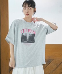 【汗染み軽減 / 接触冷感】フォトプリント ゆるTシャツ(Youtube紹介アイテム)